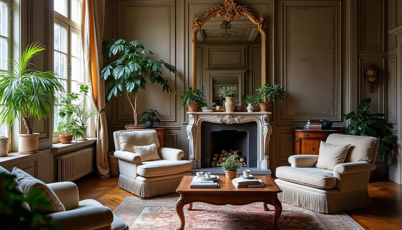 Intégrer un cadre de moulure dans un salon au style classique