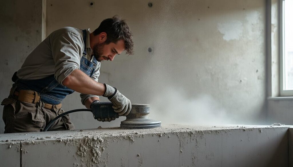 Comment utiliser une meuleuse pour rénover un mur en béton ?