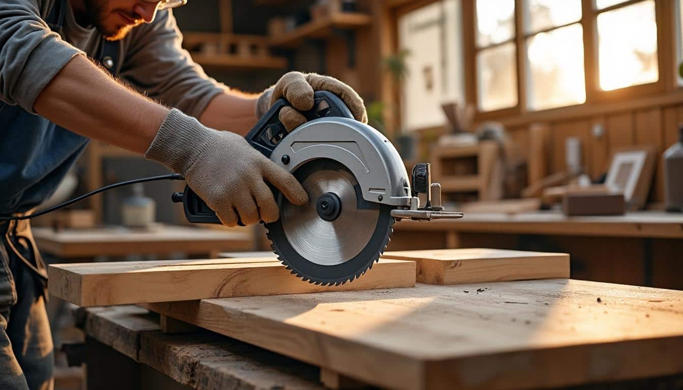 Illustration: Comprendre l’outil : la scie circulaire et ses caractéristiques clés