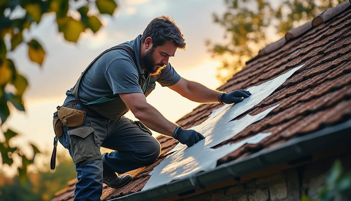Illustration: Comprendre l’intérêt de bien protéger une toiture avec une bâche en cas d’urgence ou de travaux