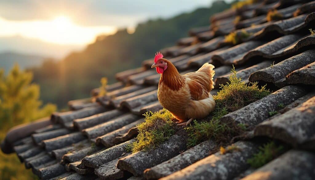 Crête de coq de la toiture : charme et protection durables