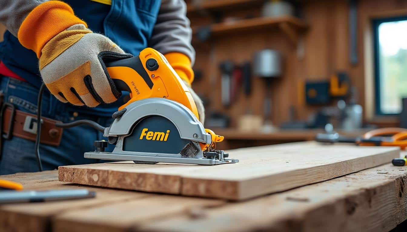 Illustration: Comment bien utiliser la scie à ruban Femi pour un travail précis et sécurisé ?