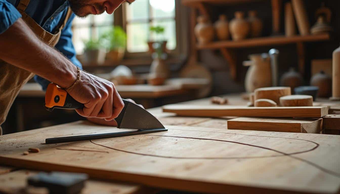 Illustration: Comment bien manier une scie à chantourner manuelle pour un travail précis ?