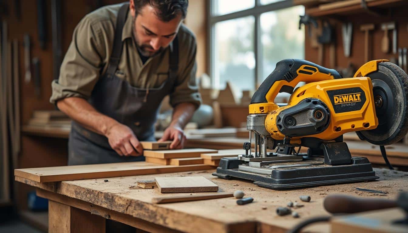 Illustration: Découvrez l’équipement essentiel qu’est la scie à ruban DeWALT dans votre atelier