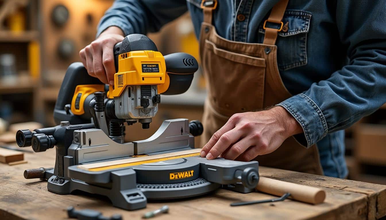 Illustration: Comment les caractéristiques techniques influencent la performance de votre scie à ruban DeWALT