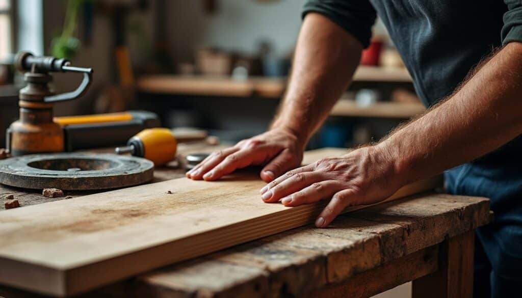 Scie circulaire Parkside sur table : puissance et précision garanties