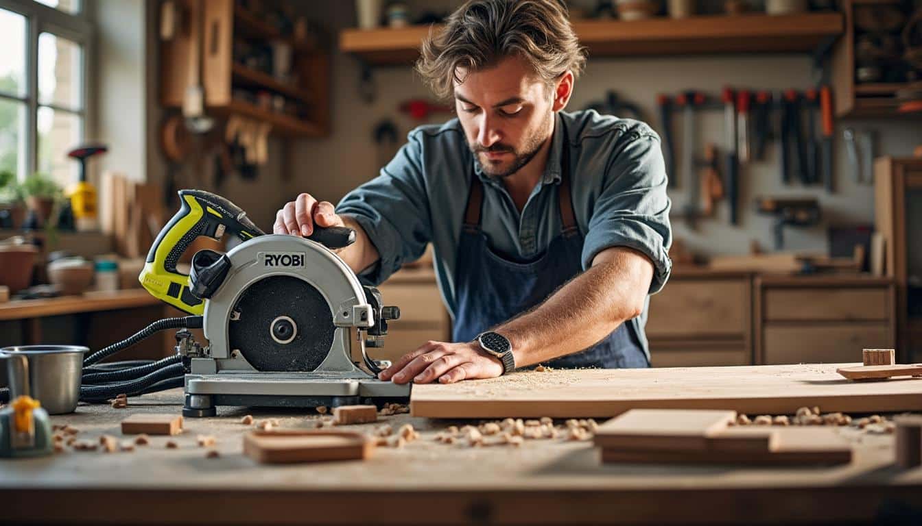 Illustration: Comprendre le fonctionnement et les composants essentiels d’une scie circulaire sur table