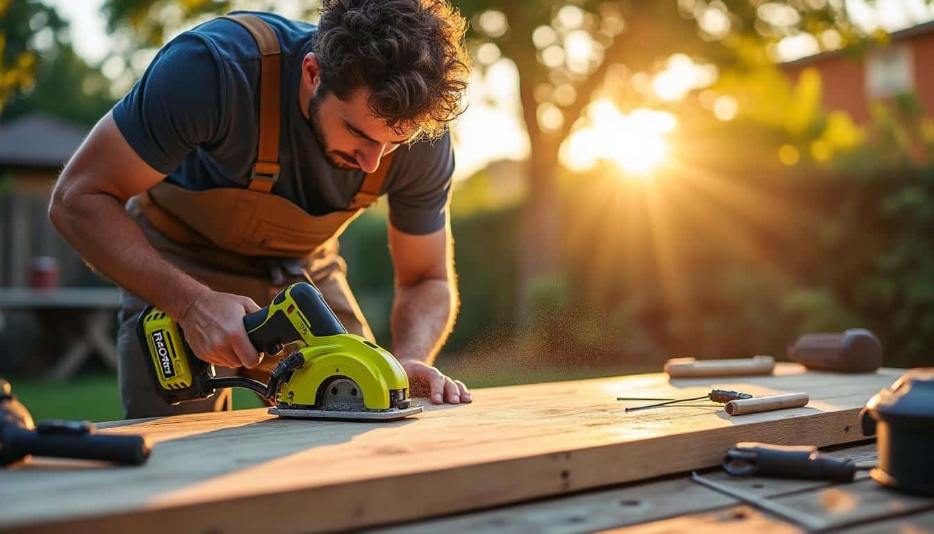Scie sauteuse à batterie Ryobi : puissance et mobilité pour vos découpes