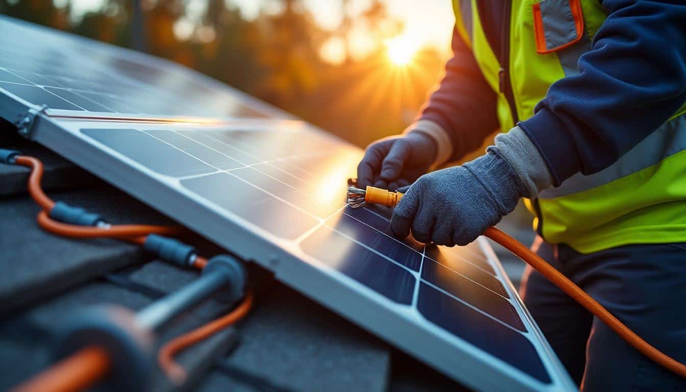 Illustration: Pourquoi le passage des câbles dans une toiture pour panneau solaire est-il crucial ?