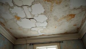 Peinture écaillée du plafond : causes, réparations et conseils durables