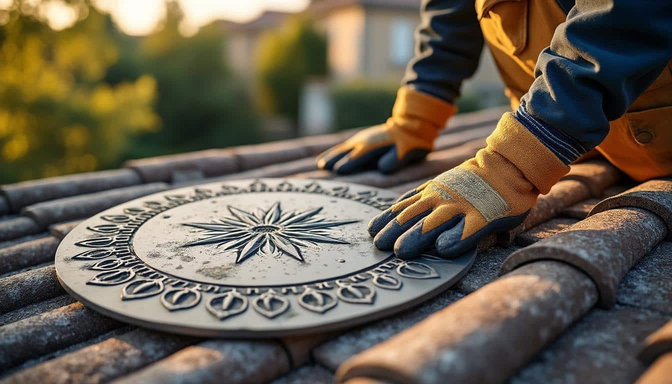 Plaque imitation de tuile romane : toiture légère et authentique