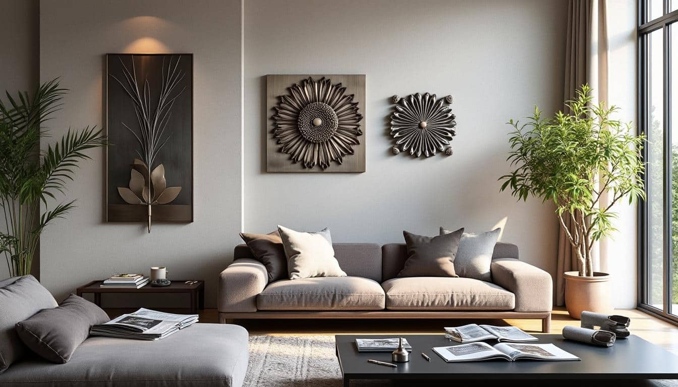 Illustration: Comprendre la décoration murale en métal : définition et matériaux