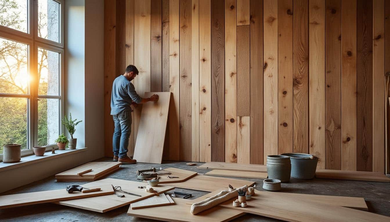 Illustration: Comprendre les types et matériaux des panneaux en bois pour habiller vos murs