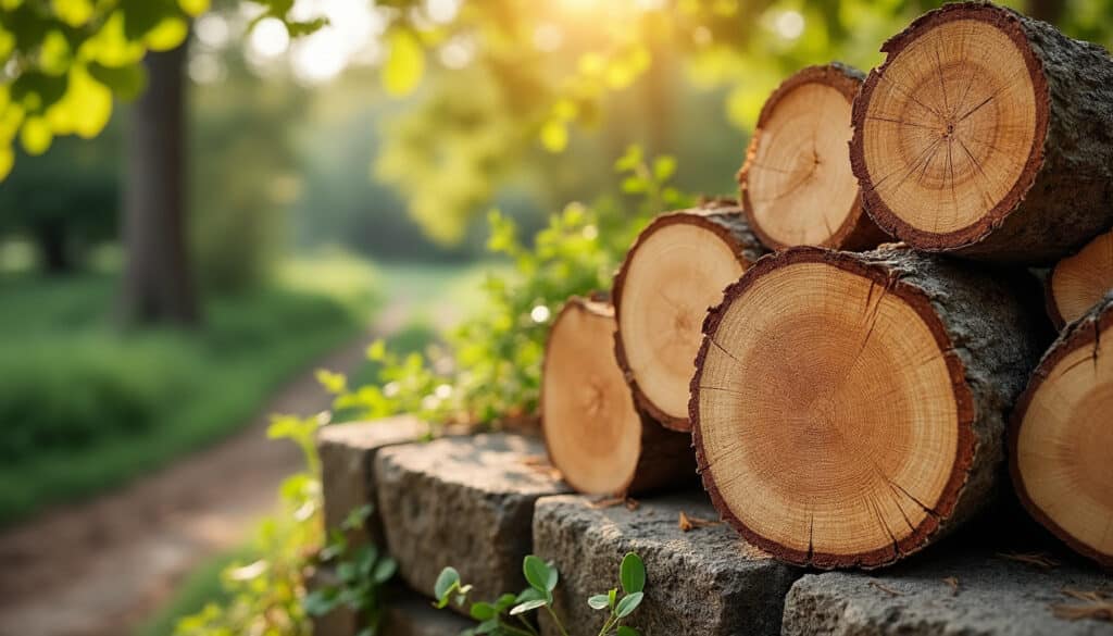 Bois de chauffage en charme : chaleur durable et rendement optimal