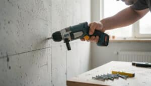 Comment percer du béton sans forcer ni abîmer le mur